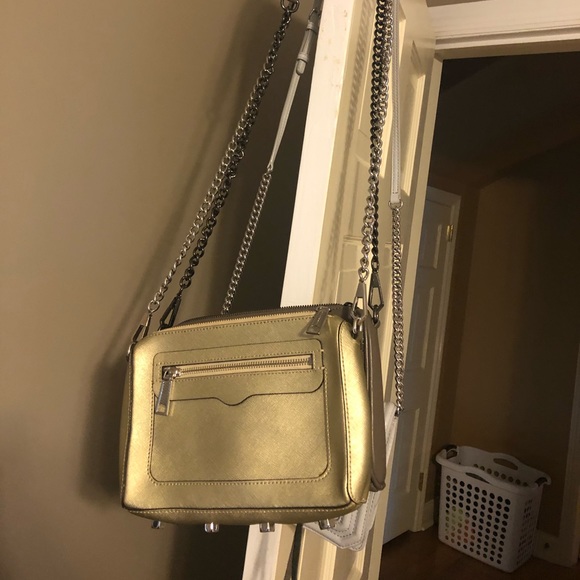 Rebecca minkoff golden mini mac worn twice. - Picture 3 of 5